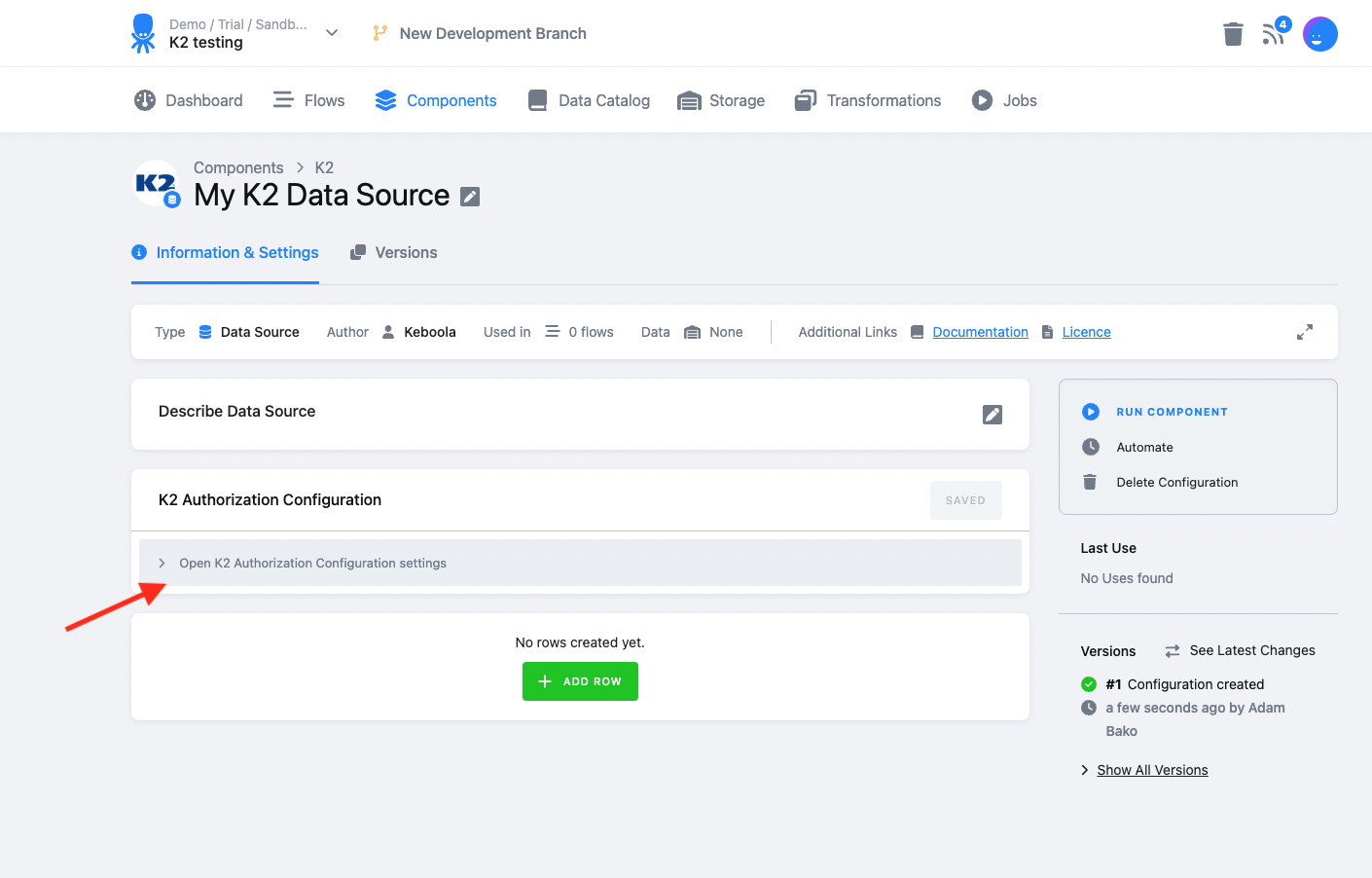 Screenshot - Authorization